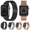 Gold Milanese Buckle Metal Watch Band for Apple Watch 38/40/41/S10 42mm - 3