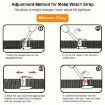 Redmi Watch 3 Metal Steel Mesh Buckle Band - Black - 6