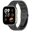 Redmi Watch 3 xDfind Stainless Steel Metal Band (Black) - Three-Bead - 1