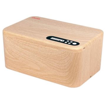 Smart Time Management Phone Lock Box - Wood Grain Storage Solution - 1