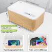 Smart Time Management Phone Lock Box - Wood Grain Storage Solution - 2