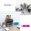 YX163 96-Hole Transparent Acrylic Paint Brush & Pencils Stand Organizer - 5
