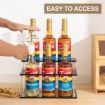 Acrylic 2 Tier Coffee Syrups Bottle Rack Organizer Black - YX164 - 6