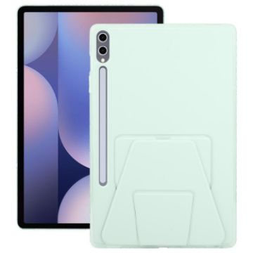 Samsung Galaxy Tab S10+/S9+ Light Green Magnetic Leather Tablet Case - 1