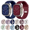 Leopard Silicone Watch Band Light Blue for Apple Watch 46/49/45/44mm - 5