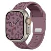 Leopard Silicone Watch Band for Apple Watch 46/49/45/44mm - Smoky Purple - 1