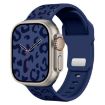 Leopard Silicone Watch Band for Apple Watch 42/41/40/38mm - Midnight Blue - 1