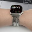 Apple Watch Band 42/41/40/38mm Mesh Magnetic Stainless Steel Blue - 5