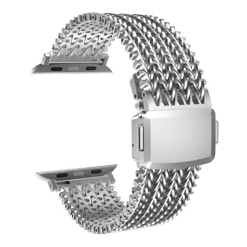 Apple Watch Mesh Magnetic Stainless Steel Band Silver 42/41/40/38mm - 1