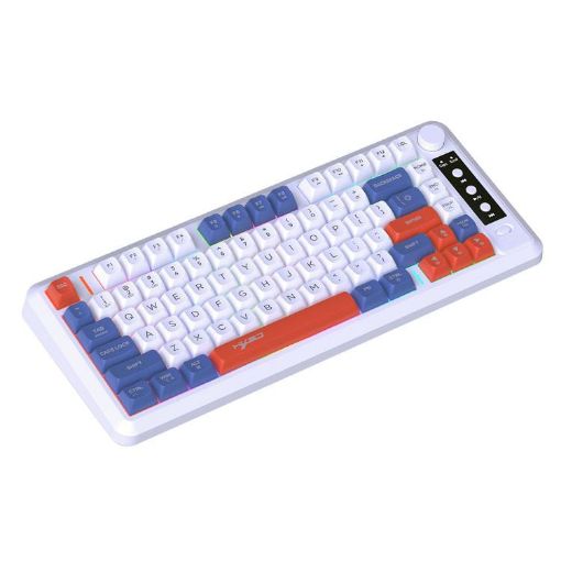 HXSJ L400 Wireless RGB Light Keyboard, 81 Keys, Blue White Red - 1