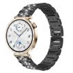 18mm Black Diamond Steel Watch Band for Huawei GT5/GT4 41mm/OPPO X2 Mini - 1