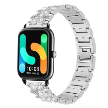 20mm Silver Steel Watch Band for Xiaomi Haylou RS4 Plus LS11 xDfind - 1