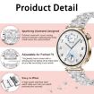 22mm Silver Steel Watch Band for Fossil Gen 5 Carlyle/Julianna/Garrett - 6