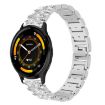 22mm Silver Steel Watch Band for Garmin Venu 3/vivoactive4 Diamond Jewelry - 1