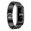 Fitbit Charge 4/3 Diamond Jewelry Stainless Steel Watch Band Black - 1