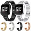 Fitbit Charge 6/5 Rose Gold Diamond Stainless Steel Watch Band 18mm - 2