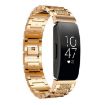 Fitbit Inspire 2/Ace 3 Rose Gold Diamond Stainless Steel Watch Band - 1
