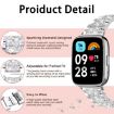 Xiaomi Smart Band 10/9/8/NFC Diamond Stainless Steel Watch Band Rose Gold - 4