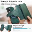 Vivo V40 Lite/V30e Green Leather MagSafe RFID Wallet Phone Case - 7