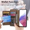 Vivo Y19s 4G Case: MagSafe RFID Zipper Wallet Leather (Brown) - 8