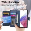 Vivo Y19s 4G Case: MagSafe RFID Zipper Wallet Leather (Blue) - 8