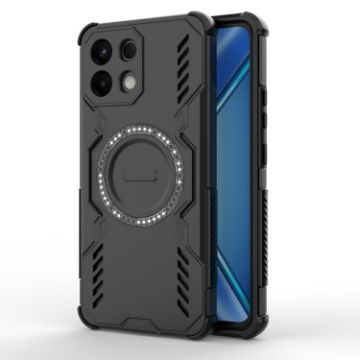 OPPO K13 5G Black Butterfly Armor MagSafe Ring Shockproof Case - 1