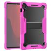 Samsung Galaxy Tab S10 FE+ Shockproof Silicone Hybrid Case Black Rose Red - 2