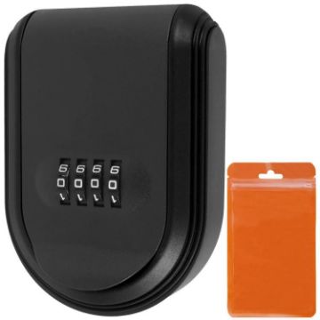 Magnetic Car Key Storage Box - Black Password Tool Case - 1