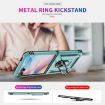 Samsung Galaxy Z Flip7 5G Shockproof TPU + PC Case with Holder - Dark Green - 7