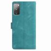 Samsung Galaxy S20 FE 5G Green Rose Embossed Leather Phone Case - 3