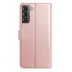 Samsung Galaxy S21 5G Rose Flower Embossed Leather Case Rose Gold - 3