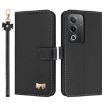 OPPO A5/A3 Global Leather Phone Case with Hand Strap - Black - 1