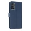 OPPO A36/A76/A96 Dark Blue Leather Phone Case with Hand Strap - 3