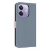 OPPO A40/A60 Light Blue Leather Phone Case with Hand Strap - 3