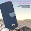 OPPO A77/A57 4G Global Leather Phone Case with Strap - Dark Blue - 4