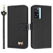OPPO A77/A57 4G Global Leather Phone Case with Hand Strap - Black - 1