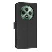 OPPO Reno12 F Global Black Leather Phone Case with Hand Strap - 3
