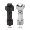 Silver Simulation Spare Tire Screw Capsule Medicine & Pill Storage Organizer - 6
