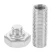 Hexagonal Black Portable Screw Medicine Storage Tank Pill Box - 3