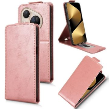 Huawei Pura 80 Ultra 5G Rose Gold Magnetic Flip Leather Case with Buckle - 1