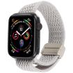 Apple Watch Band 46/49/45/44mm Magnetic Buckle Nylon Pearl White - 1