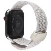 Apple Watch Band 46/49/45/44mm Magnetic Buckle Nylon Pearl White - 2