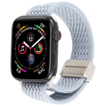 Apple Watch Band 42/41/40/38mm Magnetic Buckle Nylon - Pearl Grey - 1