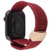 Magnetic Buckle Nylon Watch Band for Apple Watch 42/41/40/38mm - Wine Red - 2