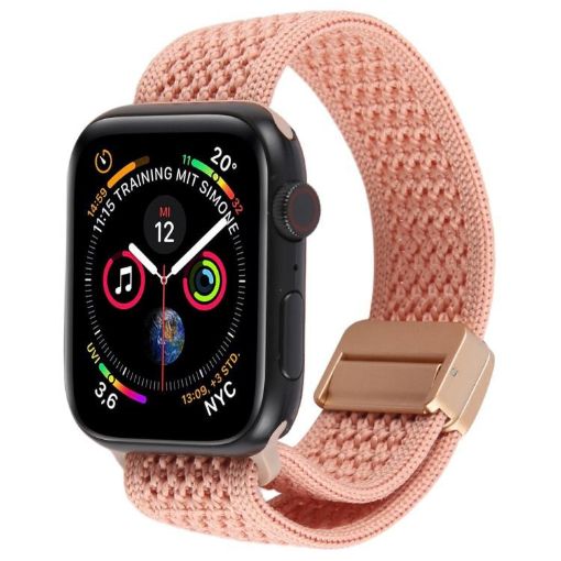 Apple Watch Band 42/41/40/38mm Magnetic Buckle Nylon - Dull Pink - 1