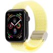 Magnetic Buckle Nylon Watch Band for Apple Watch 42/41/40/38mm Light Yellow - 1