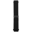 18mm Magnetic Buckle Knitted Nylon Watch Band - Black, Breathable Strap - 2