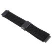 18mm Magnetic Buckle Knitted Nylon Watch Band - Black, Breathable Strap - 3
