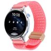 Pink 18mm Magnetic Buckle Breathable Knitted Nylon Watch Band - 1