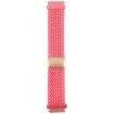 Pink 18mm Magnetic Buckle Breathable Knitted Nylon Watch Band - 2